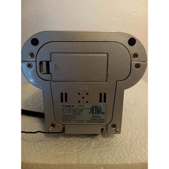 Timex Wall Decor Alarm Clock Radio W Preset Nature Sounds Timex